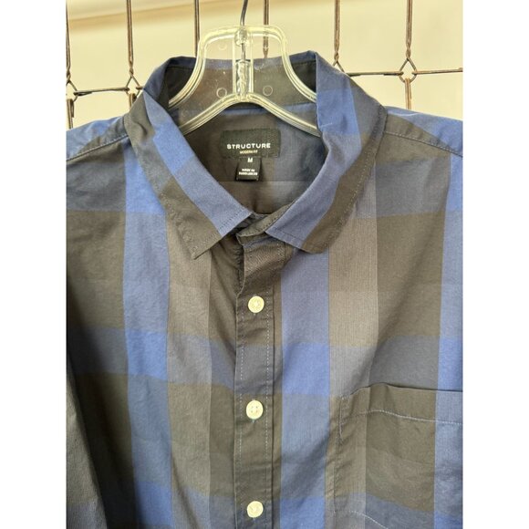 Set Of 4 Mens Long Sleeve Plaid & Checkered Shirts Size M Structure Zoo York - Picture 12 of 16